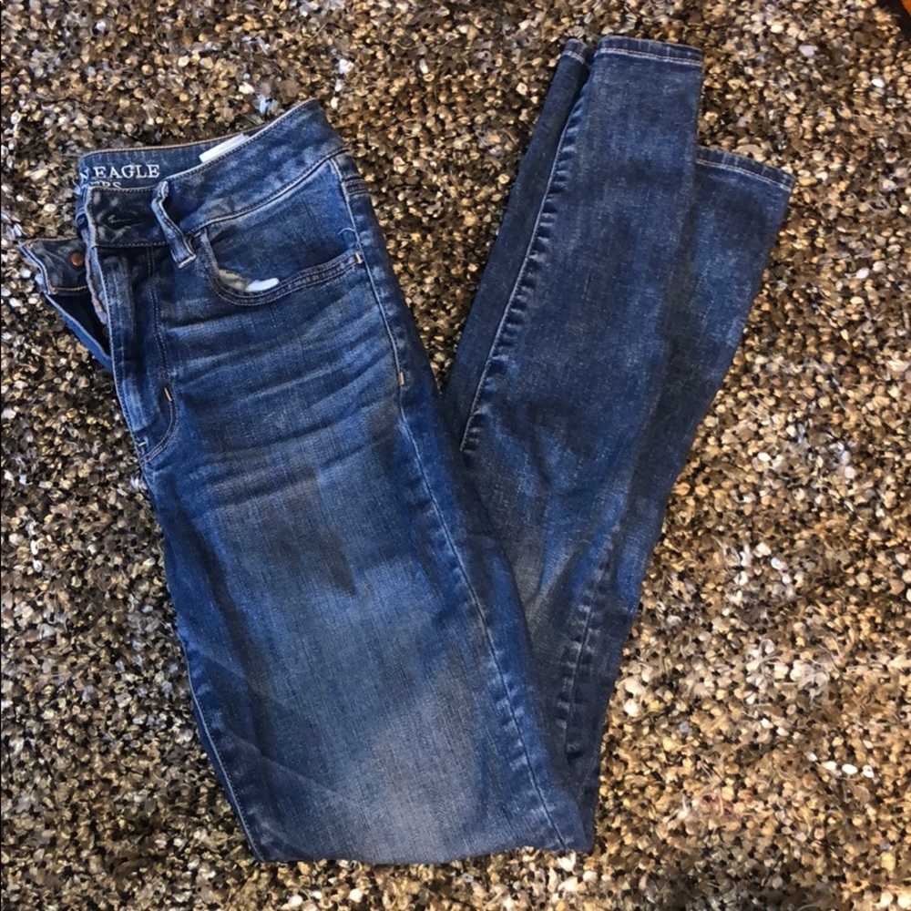 high rise american eagle jeans